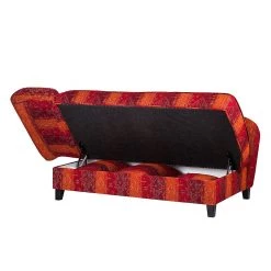 Maison Belfort Récamière Adelaide (convertible) - Tissu rouge - Accoudoir à gauche (vue de face) -Canapés Soldes Magasin artex recamire 2013 12 03 1 313825