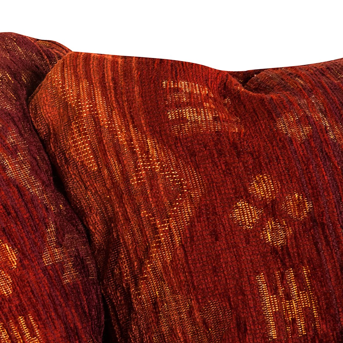 Maison Belfort Grand canapé Christian - Cuir synthétique marron foncé / Tissu rouge - Marron foncé / Rouge 12 Maison Belfort Grand canapé Christian - Cuir synthétique marron foncé / Tissu rouge - Marron foncé / Rouge – Image 12