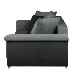Fredriks Grand canapé Manville (convertible) - Microfibre - Noir / Gris -Canapés Soldes Magasin bigsofa manville mit schlaffunktion microfaser schwarz grau 4094572