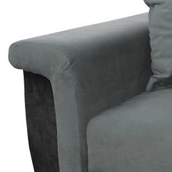 Fredriks Grand canapé Manville (convertible) - Microfibre - Noir / Gris -Canapés Soldes Magasin bigsofa manville mit schlaffunktion microfaser schwarz grau 4094584