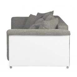 Roomscape Grand canapé Rockypoint (convertible) - Blanc / Gris 10 Roomscape Grand canapé Rockypoint (convertible) - Blanc / Gris -Canapés Soldes Magasin bigsofa rockypoint mit schlaffunktion kunstleder strukturstoff weiss grau 4097336