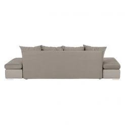 Fredriks Grand canapé Truman - Imitation cuir / Velours taupe -Canapés Soldes Magasin bigsofa truman kunstleder samtstoff taupe 683574