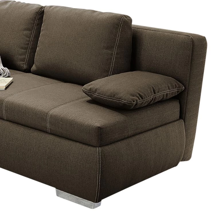 Loftscape Canapé boxspring convertible Madang - Marron 7 Loftscape Canapé boxspring convertible Madang - Marron – Image 7