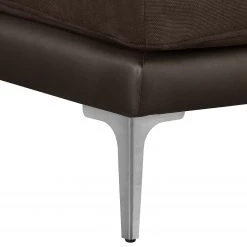 Fredriks Canapé d'angle Agueada IV - Marron - Méridienne courte à gauche (vue de face) -Canapés Soldes Magasin ecksofa agueada iv kunstleder webstoff longchair davorstehend links braun 4366344