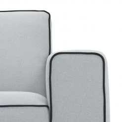 Studio Copenhagen Canapé d'angle Ampio Duo II Tissu - Tissu Floreana : Gris clair - Méridienne courte à gauche (vue de face) - Noir 8 Studio Copenhagen Canapé d'angle Ampio Duo II Tissu - Tissu Floreana : Gris clair - Méridienne courte à gauche (vue de face) - Noir -Canapés Soldes Magasin ecksofa ampio duo ii longchair ottomane davorstehend links schwarz stoff floreana hellgrau 3978256