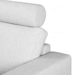 Fredriks Canapé d'angle Arietta - Gris platine - Méridienne courte à droite (vue de face) -Canapés Soldes Magasin ecksofa arietta webstoff longchair davorstehend rechts platingrau 3756304