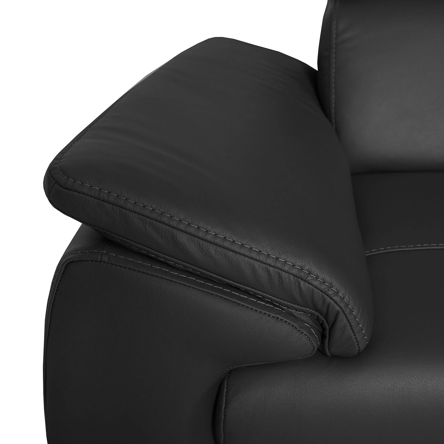 Loftscape Canapé d'angle Olival IV - Noir - Fonction lit à gauche (vue de face) 9 Loftscape Canapé d'angle Olival IV - Noir - Fonction lit à gauche (vue de face) – Image 9