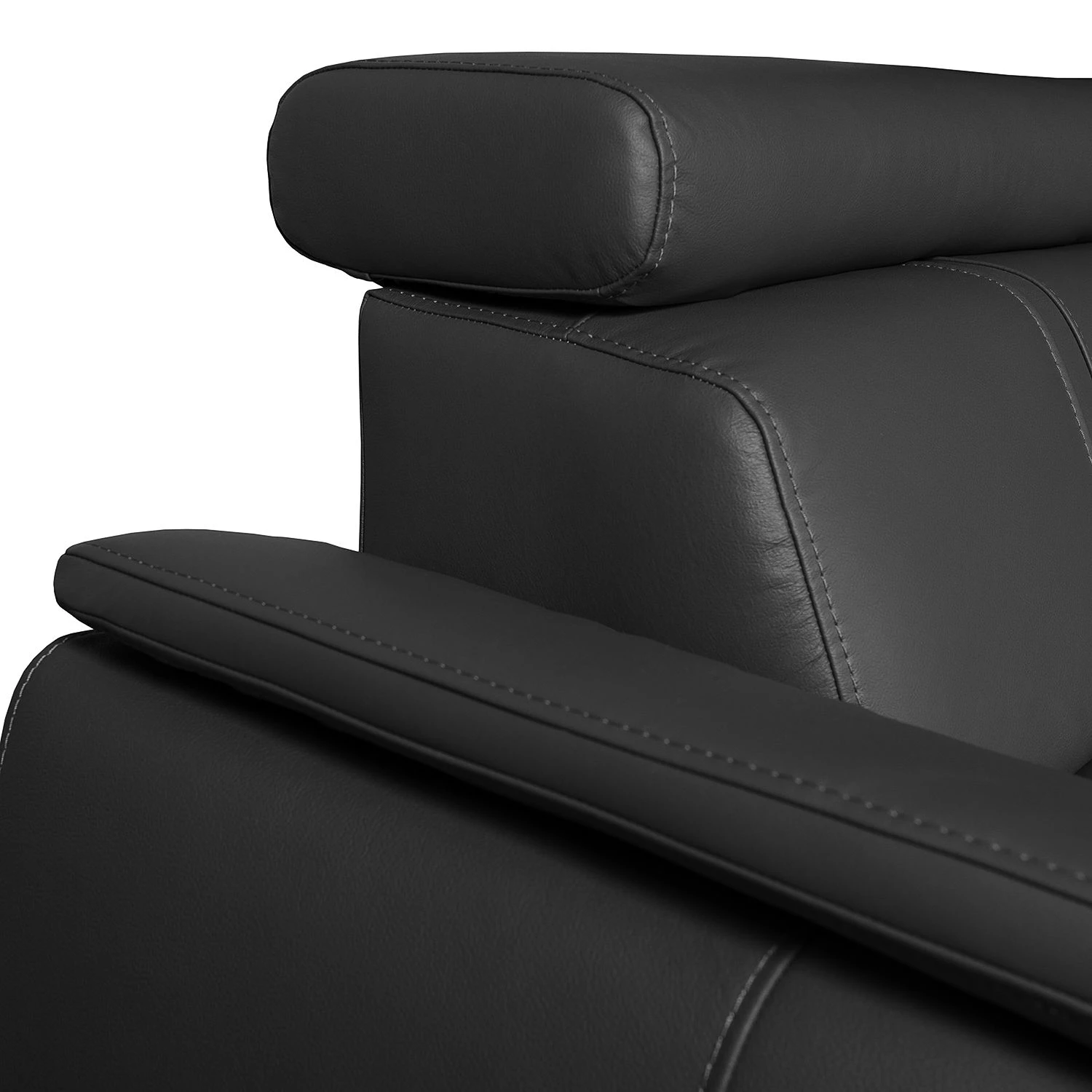 Loftscape Canapé d'angle Olival IV - Noir - Fonction lit à gauche (vue de face) 10 Loftscape Canapé d'angle Olival IV - Noir - Fonction lit à gauche (vue de face) – Image 10