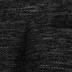 Roomscape Canapé d'angle Berrings (convertible) - Méridienne courte à droite (vue de face) -Canapés Soldes Magasin ecksofa berrings mit schlaffunktion kunstleder strukturstoff schwarz longchair davorstehend rechts 4963288