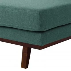 Mørteens Canapé d’angle Billund I - Tissu structuré - Bleu pétrole / Gris - Méridienne courte à droite (vue de face) -Canapés Soldes Magasin ecksofa billund i webstoff longchair davorstehend rechts mintgruen 4670784