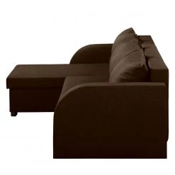 Fredriks Canapé d'angle Bodney (convertible) - Tissé à plat -Canapés Soldes Magasin ecksofa bodney mit schlaffunktion flachgewebe longchair davorstehend links braun 5053580