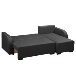 Fredriks Canapé d'angle Bodney (convertible) - Tissé à plat -Canapés Soldes Magasin ecksofa bodney mit schlaffunktion flachgewebe longchair davorstehend rechts dunkelgrau 5053796