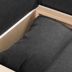 Fredriks Canapé d'angle Bodney (convertible) - Tissé à plat -Canapés Soldes Magasin ecksofa bodney mit schlaffunktion flachgewebe longchair davorstehend rechts dunkelgrau 5053836