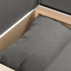 Fredriks Canapé d'angle Bodney (convertible) - Tissé à plat -Canapés Soldes Magasin ecksofa bodney mit schlaffunktion flachgewebe longchair davorstehend rechts grau 5053748