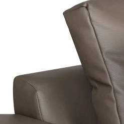 Roomscape Canapé d'angle Tosya - Cuir synthétique marron - Méridienne à droite (vue de face) -Canapés Soldes Magasin ecksofa brandon kunstleder braun ottomane davorstehend rechts 373649