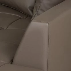 Roomscape Canapé d'angle Tosya - Cuir synthétique marron - Méridienne à droite (vue de face) -Canapés Soldes Magasin ecksofa brandon kunstleder braun ottomane davorstehend rechts 373652