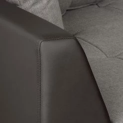 Roomscape Canapé d'angle Brandon - Cuir synthétique marron foncé - Méridienne à gauche (vue de face) 31 Roomscape Canapé d'angle Brandon - Cuir synthétique marron foncé - Méridienne à gauche (vue de face) -Canapés Soldes Magasin ecksofa brandon kunstleder dunkelbraun ottomane davorstehend links 395108