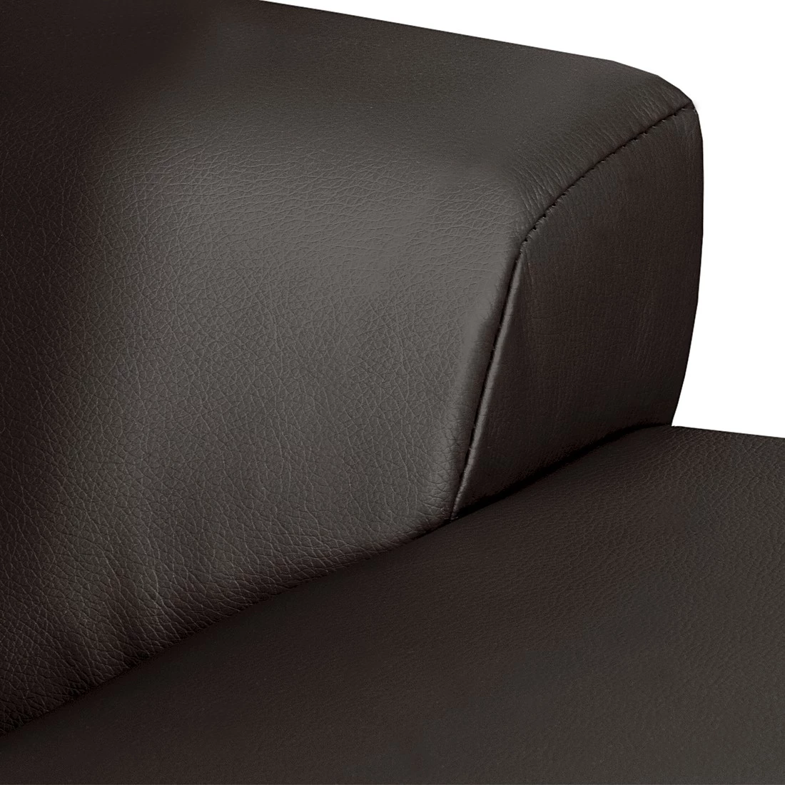 Roomscape Canapé d'angle Brandon - Cuir synthétique marron foncé - Méridienne à gauche (vue de face) 13 Roomscape Canapé d'angle Brandon - Cuir synthétique marron foncé - Méridienne à gauche (vue de face) – Image 13