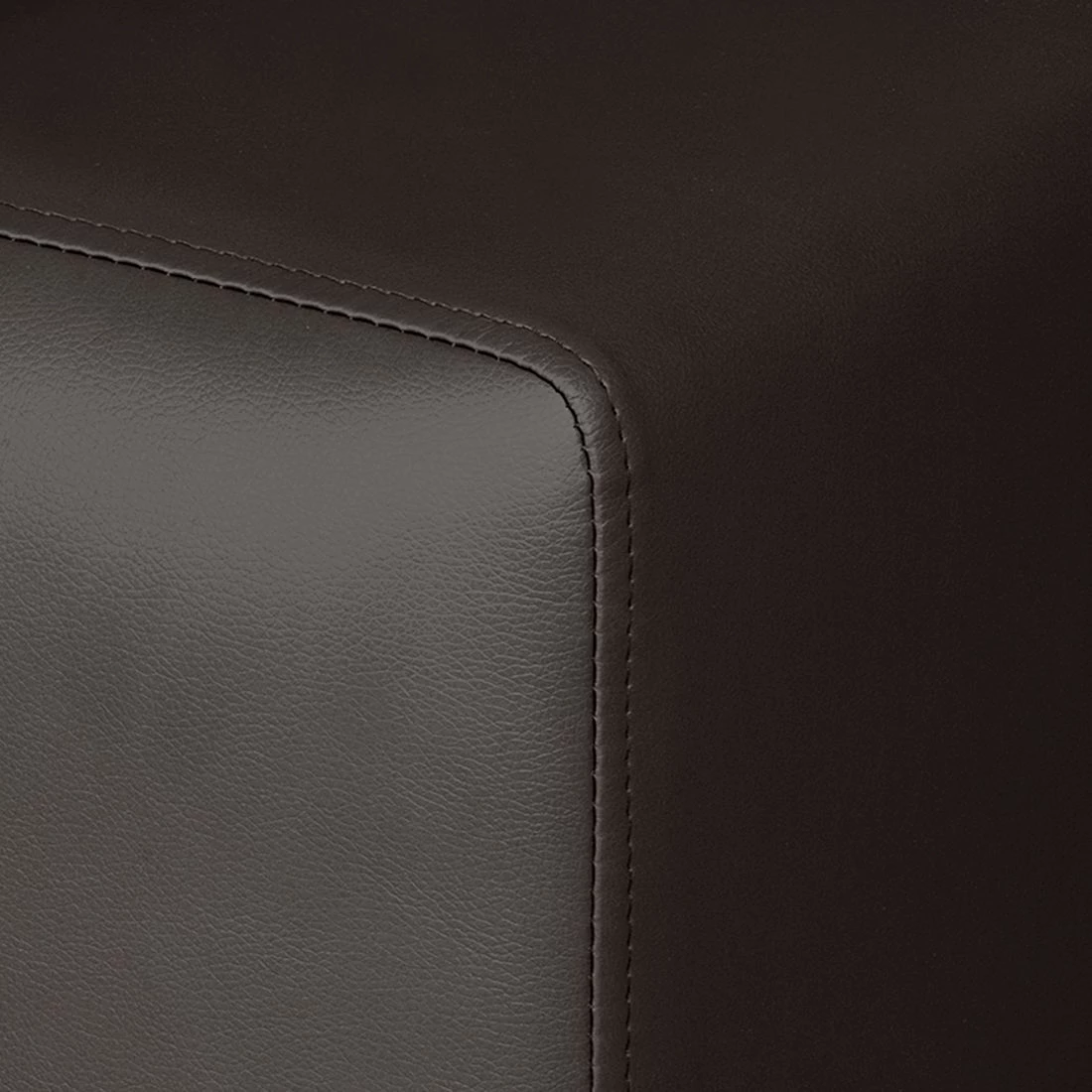 Roomscape Canapé d'angle Brandon - Cuir synthétique marron foncé - Méridienne à gauche (vue de face) 11 Roomscape Canapé d'angle Brandon - Cuir synthétique marron foncé - Méridienne à gauche (vue de face) – Image 11