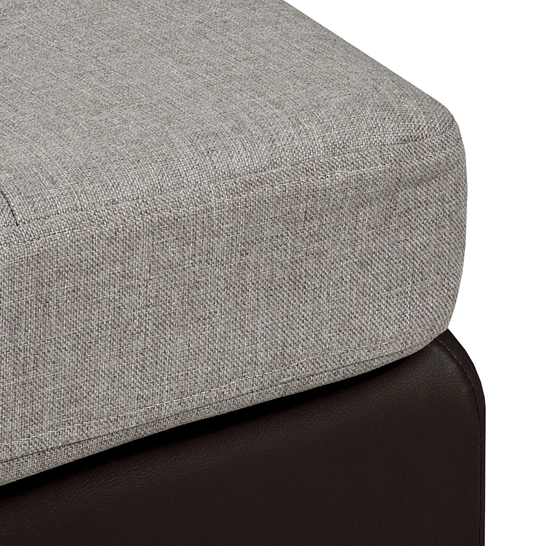 Roomscape Canapé d'angle Brandon - Cuir synthétique marron foncé - Méridienne à gauche (vue de face) 9 Roomscape Canapé d'angle Brandon - Cuir synthétique marron foncé - Méridienne à gauche (vue de face) – Image 9