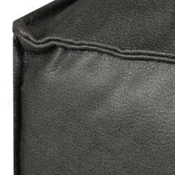 Loftscape Canapé d'angle Calli - Cuir synthétique anthracite - Méridienne à droite (vue de face) -Canapés Soldes Magasin ecksofa calli kunstleder anthrazit longchair davorstehend rechts 394654