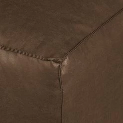 Loftscape Canapé d'angle Calli - Cuir synthétique marron - Méridienne à droite (vue de face) -Canapés Soldes Magasin ecksofa calli kunstleder braun longchair davorstehend rechts 394729
