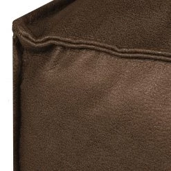 Loftscape Canapé d'angle Calli - Cuir synthétique marron - Méridienne à droite (vue de face) -Canapés Soldes Magasin ecksofa calli kunstleder braun longchair davorstehend rechts 394730