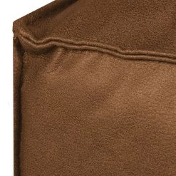 Loftscape Canapé d'angle Calli - Cuir synthétique marron clair - Méridienne à droite (vue de face) -Canapés Soldes Magasin ecksofa calli kunstleder hellbraun longchair davorstehend rechts 394756