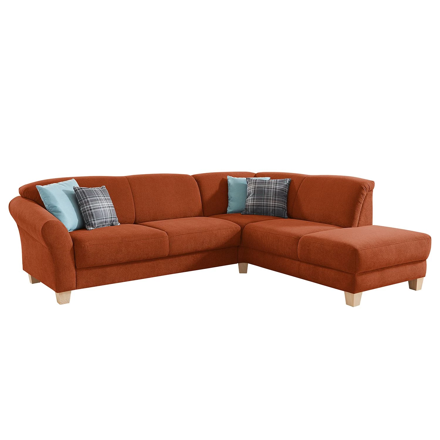 Ars Natura Canapé d'angle Cebu - Marron miel - Méridienne longue à droite (vue de face) - Avec réglage de la profondeur d'assise 1 Ars Natura Canapé d'angle Cebu - Marron miel - Méridienne longue à droite (vue de face) - Avec réglage de la profondeur d'assise