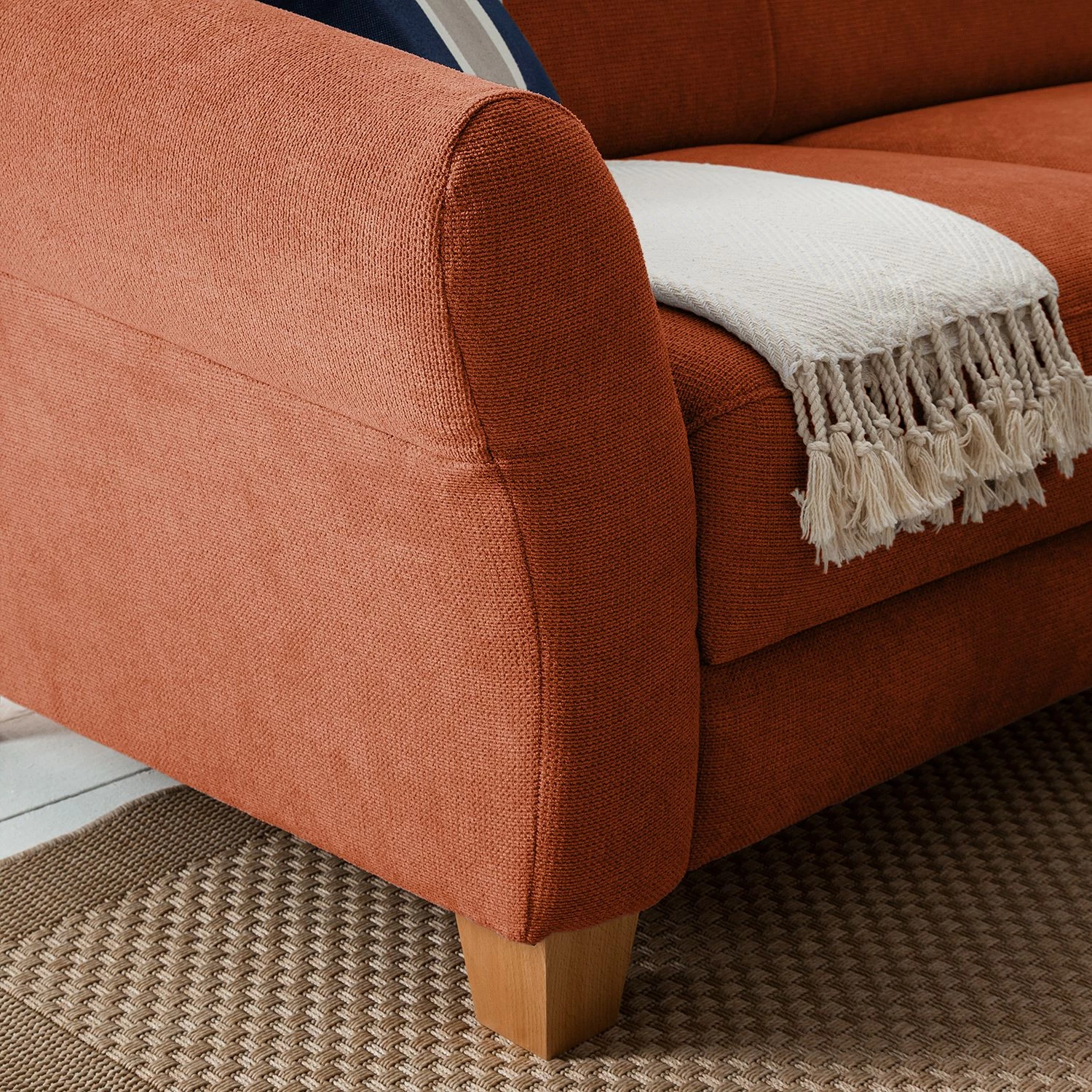 Ars Natura Canapé d'angle Cebu - Marron miel - Méridienne longue à droite (vue de face) - Avec réglage de la profondeur d'assise 6 Ars Natura Canapé d'angle Cebu - Marron miel - Méridienne longue à droite (vue de face) - Avec réglage de la profondeur d'assise – Image 6