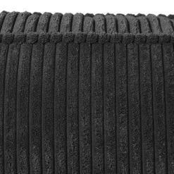 Naturoo Canapé d'angle Coolock - Noir - Méridienne longue à droite (vue de face) -Canapés Soldes Magasin ecksofa coolock samtstoff ottomane davorstehend rechts schwarz 4481324