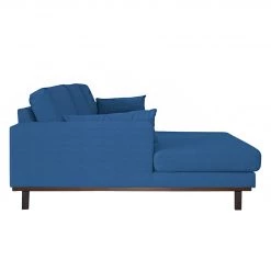 Mørteens Canapé d'angle Billund II - Bleu brillant - Méridienne courte à gauche (vue de face) -Canapés Soldes Magasin ecksofa daro webstoff longchair ottomane davorstehend links brilliantblau 3683957
