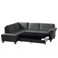 Ars Natura Canapé d'angle Davao - Microfibre -Canapés Soldes Magasin ecksofa davao microfaser ottomane davorstehend links mit schlaffunktion dunkelgrau 4796872