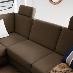 Ars Natura Canapé d'angle Davao - Microfibre 39 Ars Natura Canapé d'angle Davao - Microfibre -Canapés Soldes Magasin ecksofa davao microfaser ottomane davorstehend links mit schlaffunktion kokosnuss braun 4643560