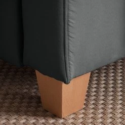 Ars Natura Canapé d'angle Davao - Microfibre -Canapés Soldes Magasin ecksofa davao microfaser ottomane davorstehend links ohne schlaffunktion dunkelgrau 4643428