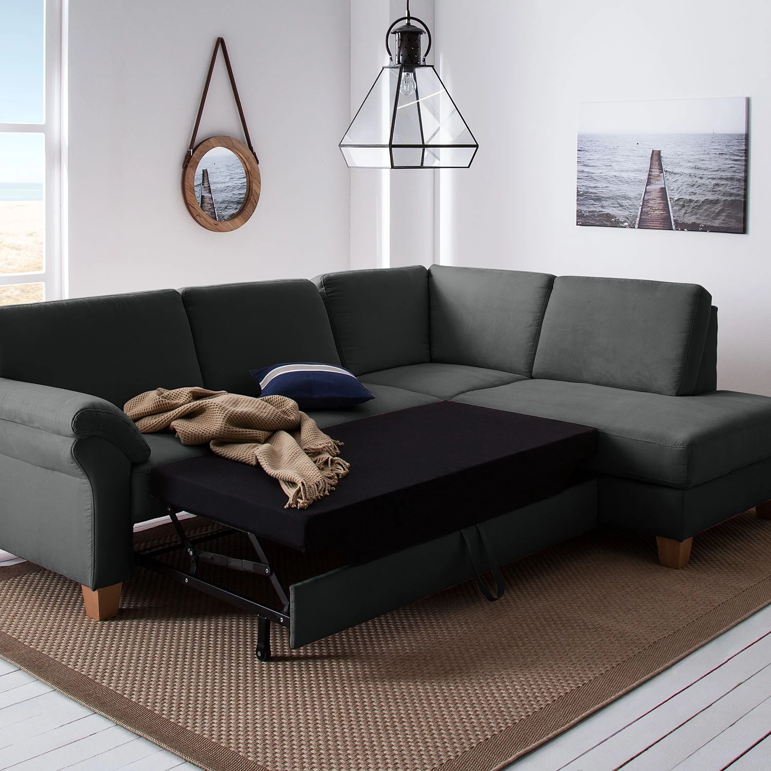 Ars Natura Canapé d'angle Davao - Gris foncé - Méridienne longue à droite (vue de face) 5 Ars Natura Canapé d'angle Davao - Gris foncé - Méridienne longue à droite (vue de face) – Image 5