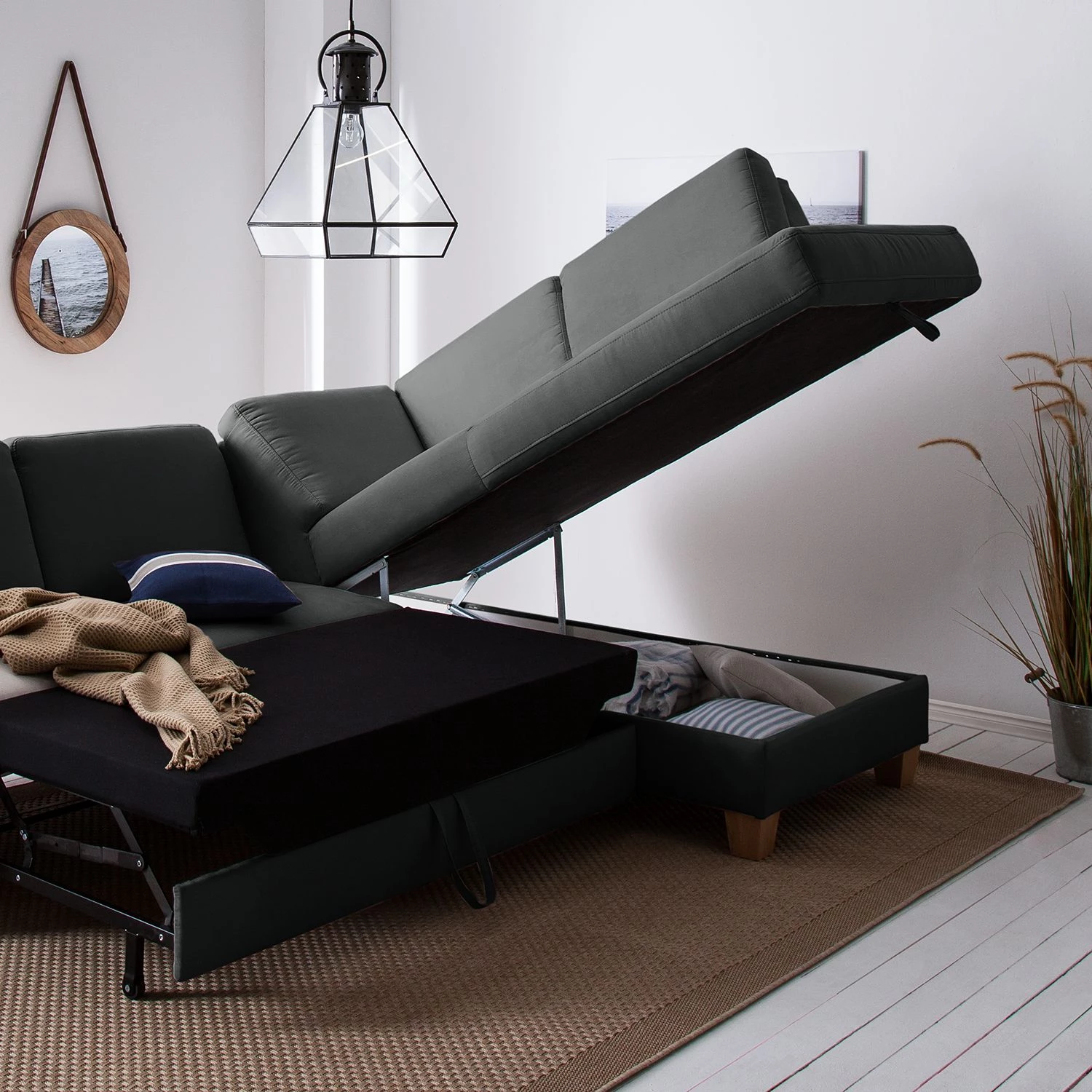 Ars Natura Canapé d'angle Davao - Gris foncé - Méridienne longue à droite (vue de face) 15 Ars Natura Canapé d'angle Davao - Gris foncé - Méridienne longue à droite (vue de face) – Image 15