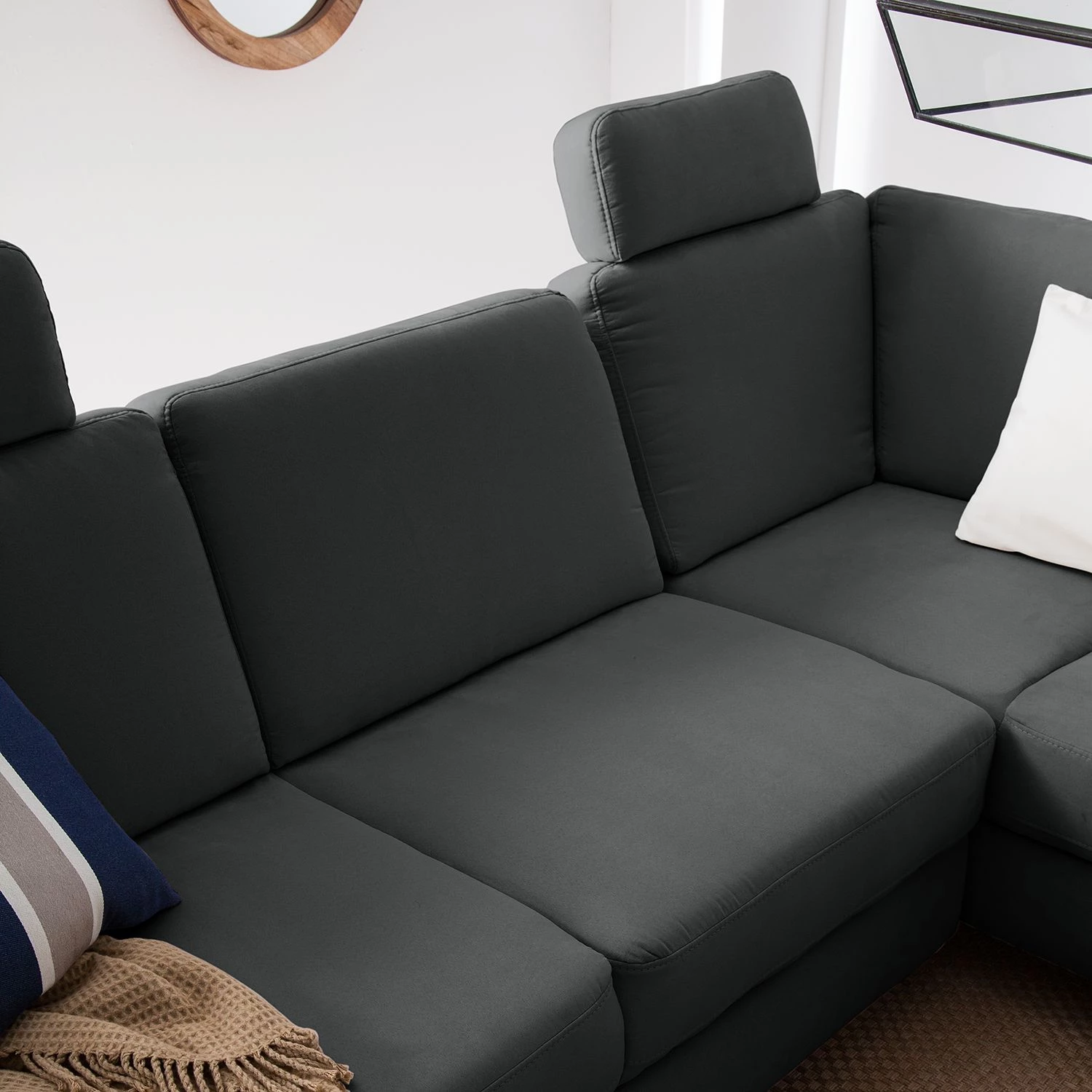 Ars Natura Canapé d'angle Davao - Gris foncé - Méridienne longue à droite (vue de face) 17 Ars Natura Canapé d'angle Davao - Gris foncé - Méridienne longue à droite (vue de face) – Image 17