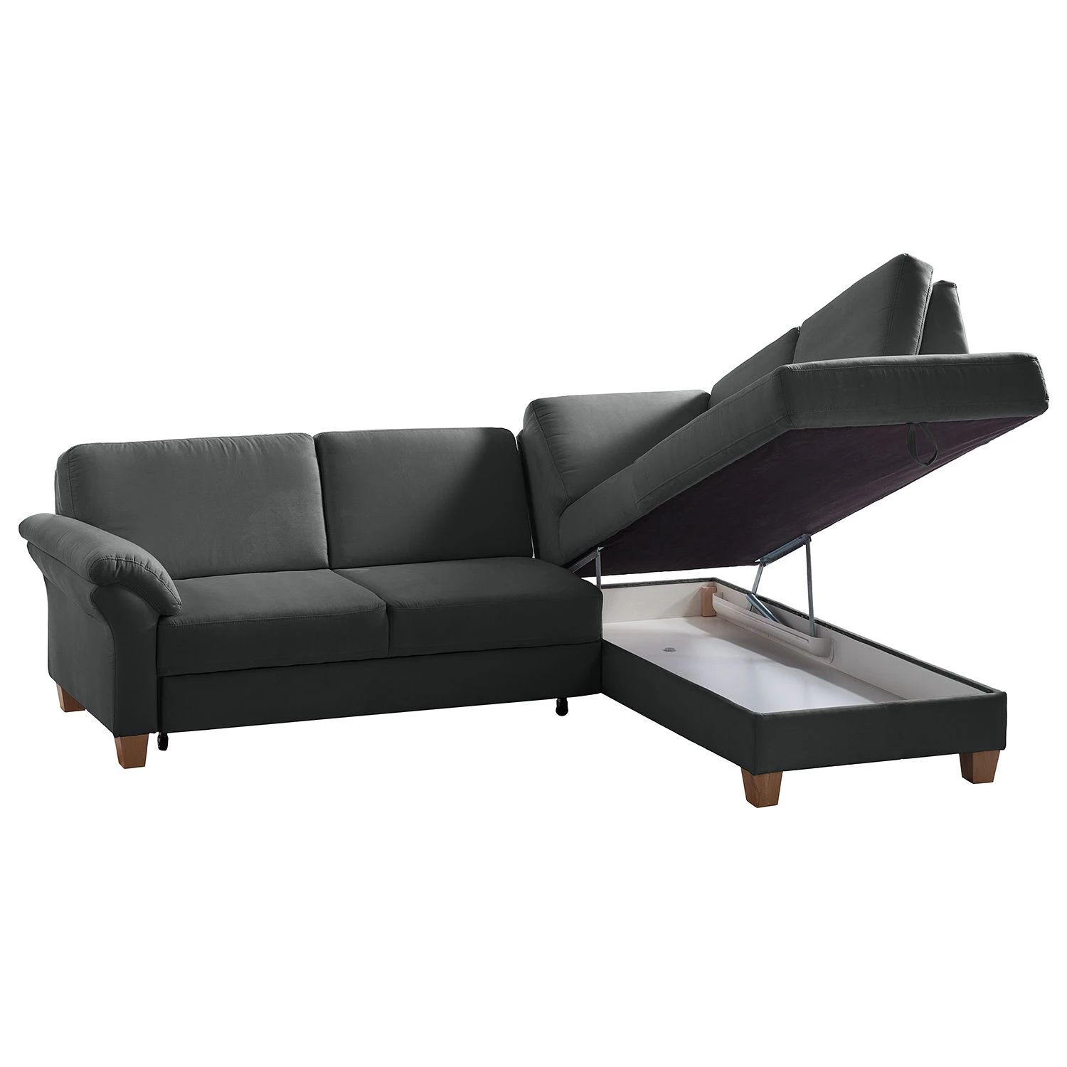 Ars Natura Canapé d'angle Davao - Gris foncé - Méridienne longue à droite (vue de face) 6 Ars Natura Canapé d'angle Davao - Gris foncé - Méridienne longue à droite (vue de face) – Image 6