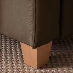 Ars Natura Canapé d'angle Davao - Marron - Méridienne longue à droite (vue de face) -Canapés Soldes Magasin ecksofa davao microfaser ottomane davorstehend rechts ohne schlaffunktion braun 4643448