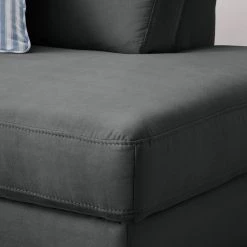 Ars Natura Canapé d'angle Davao - Gris foncé - Méridienne longue à droite (vue de face) 41 Ars Natura Canapé d'angle Davao - Gris foncé - Méridienne longue à droite (vue de face) -Canapés Soldes Magasin ecksofa davao microfaser ottomane davorstehend rechts ohne schlaffunktion dunkelgrau 4643508