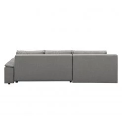 Fredriks Canapé d'angle Dengie (convertible) - Tissu structuré -Canapés Soldes Magasin ecksofa dengie mit schlaffunktion strukturstoff longchair davorstehend links platin 5055284