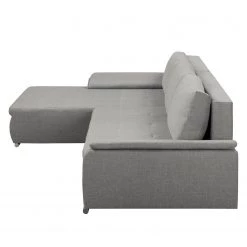 Fredriks Canapé d'angle Dengie (convertible) - Tissu structuré -Canapés Soldes Magasin ecksofa dengie mit schlaffunktion strukturstoff longchair davorstehend links platin 5055288