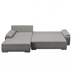Fredriks Canapé d'angle Dengie (convertible) - Tissu structuré -Canapés Soldes Magasin ecksofa dengie mit schlaffunktion strukturstoff longchair davorstehend links platin 5055300