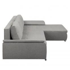 Fredriks Canapé d'angle Dengie (convertible) - Tissu structuré -Canapés Soldes Magasin ecksofa dengie mit schlaffunktion strukturstoff longchair davorstehend rechts platin 5055616