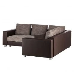 Fredriks Canapé d'angle Dublin I (convertible) - Marron foncé / Cappuccino - Largeur : 254 cm 10 Fredriks Canapé d'angle Dublin I (convertible) - Marron foncé / Cappuccino - Largeur : 254 cm -Canapés Soldes Magasin ecksofa dublin mit schlaffunktion kunstleder stoff braun 1420043