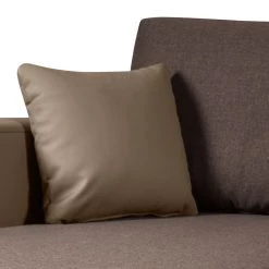 Fredriks Canapé d'angle Dublin II (convertible) - Taupe / Marron -Canapés Soldes Magasin ecksofa dublin mit schlaffunktion kunstleder stoff taupe braun 289220