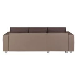 Fredriks Canapé d'angle Dublin II (convertible) - Taupe / Marron -Canapés Soldes Magasin ecksofa dublin mit schlaffunktion kunstleder stoff taupe braun 289617