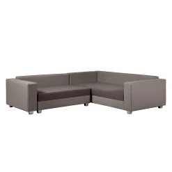 Fredriks Canapé d'angle Dublin I (convertible) - Taupe / Marron - Largeur : 254 cm 12 Fredriks Canapé d'angle Dublin I (convertible) - Taupe / Marron - Largeur : 254 cm -Canapés Soldes Magasin ecksofa dublin mit schlaffunktion kunstleder taupe strukturstoff braun 289625