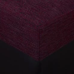 Fredriks Canapé d'angle Dulmen (convertible) - Imitation cuir / Tissu structuré - Méridienne à monter gauche ou droite - Noir / Pourpre -Canapés Soldes Magasin ecksofa dulmen mit schlaffunktion beidseitig montierbar kunstleder strukturstoff schwarz lila 4964716